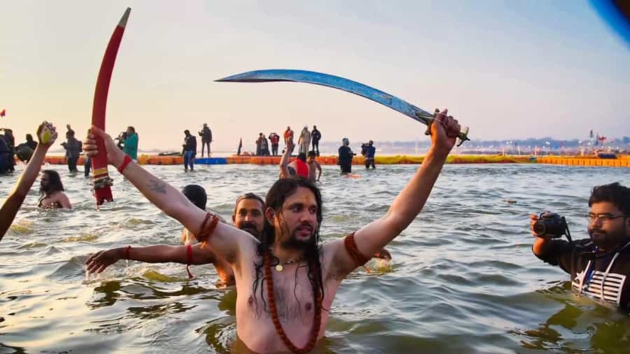 European Tourists Eager to Experience Maha Kumbh Mela